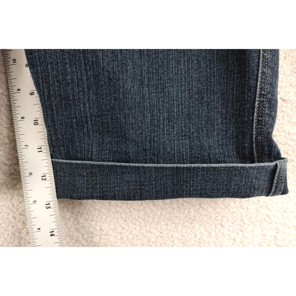 MIXXIT Womens Size 16 Blue‎ Denim Cuffed Capri Baggy Shorts